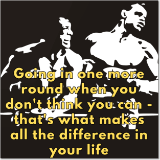 Rocky Balboa quote Posters and Art